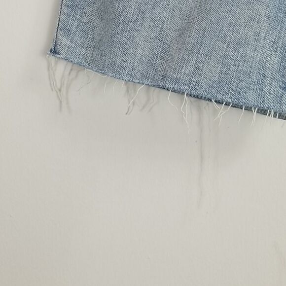 Current Elliot The Cut Bermuda Long Denim Blue Jean Shorts NWT Size 25 - Picture 7 of 7